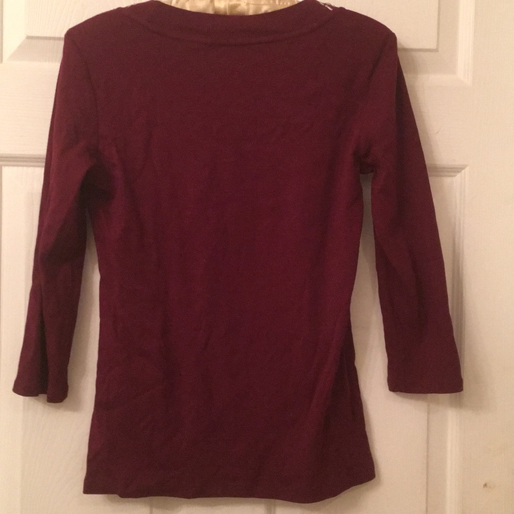 EUC 100% cotton top with crystals - Picture 9 of 12